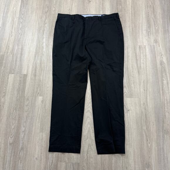 Polo Ralph Lauren The Polo Chino Pants Men's 44Bx34 Black Stretch Cotton Twill - Picture 1 of 10